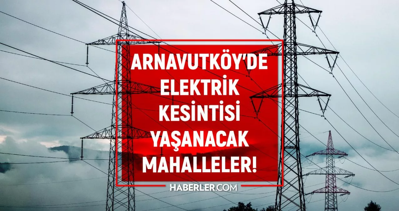 İstanbul Arnavutköy ilçesinde elektrik
