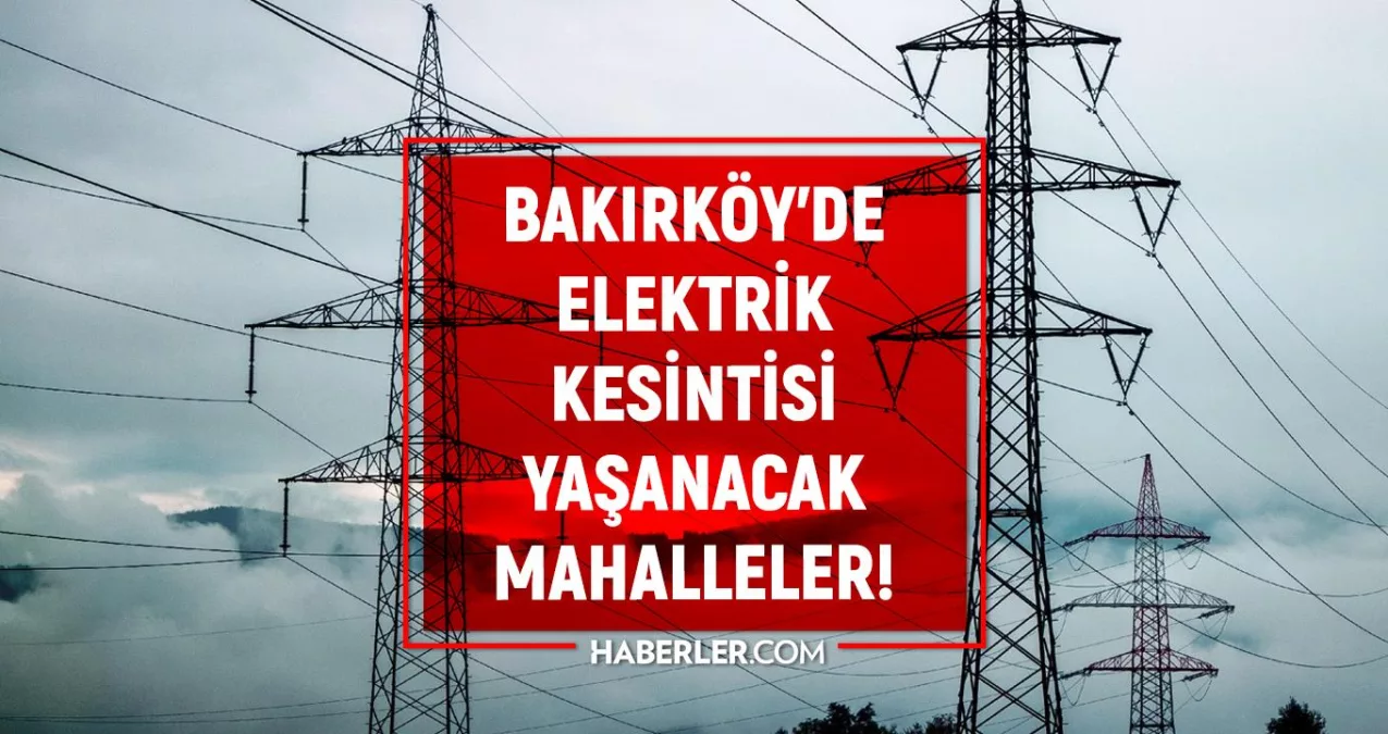 İstanbul Bakırköy ilçesinde elektrik